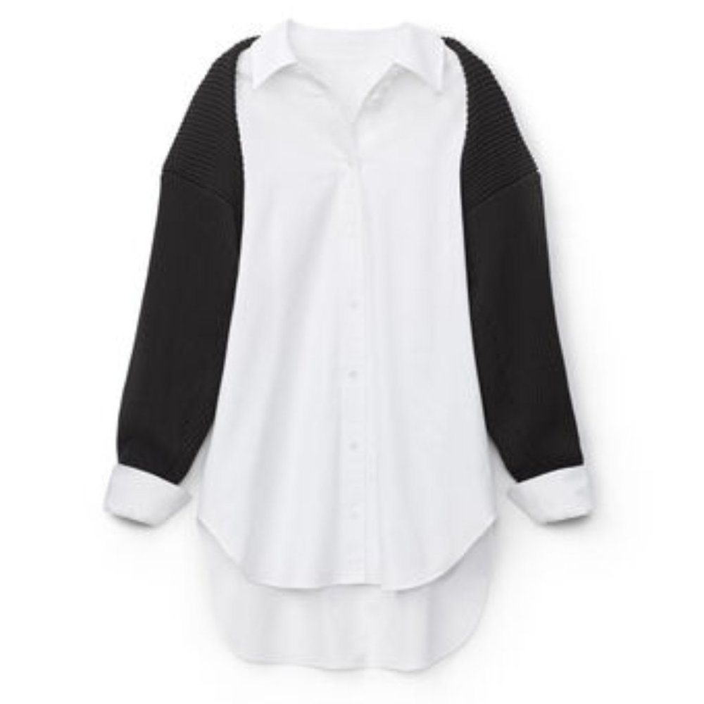 ALEXANDER WANG Shirt with knitted elements